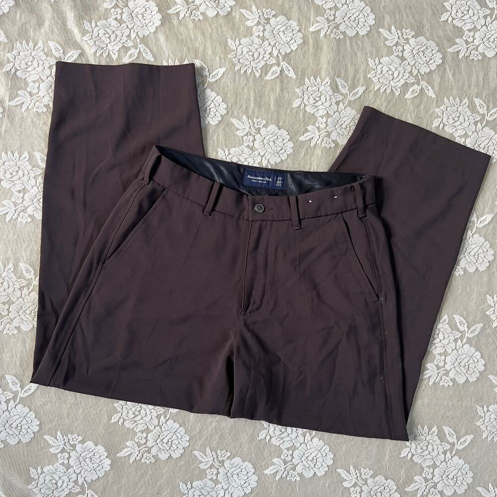 Abercrombie & Fitch Brown Baggy Trousers Size 31